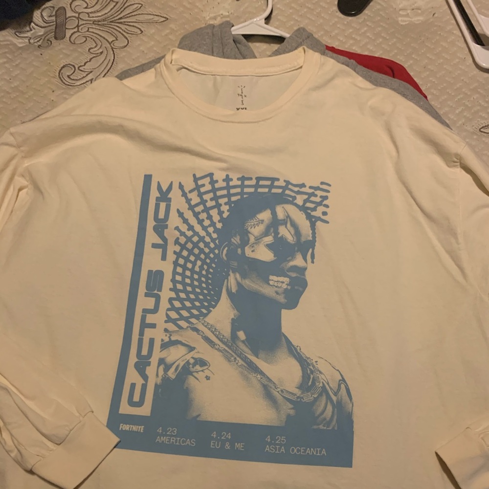 Travis Scott t-3500 repeat long sleeve shirt xxl